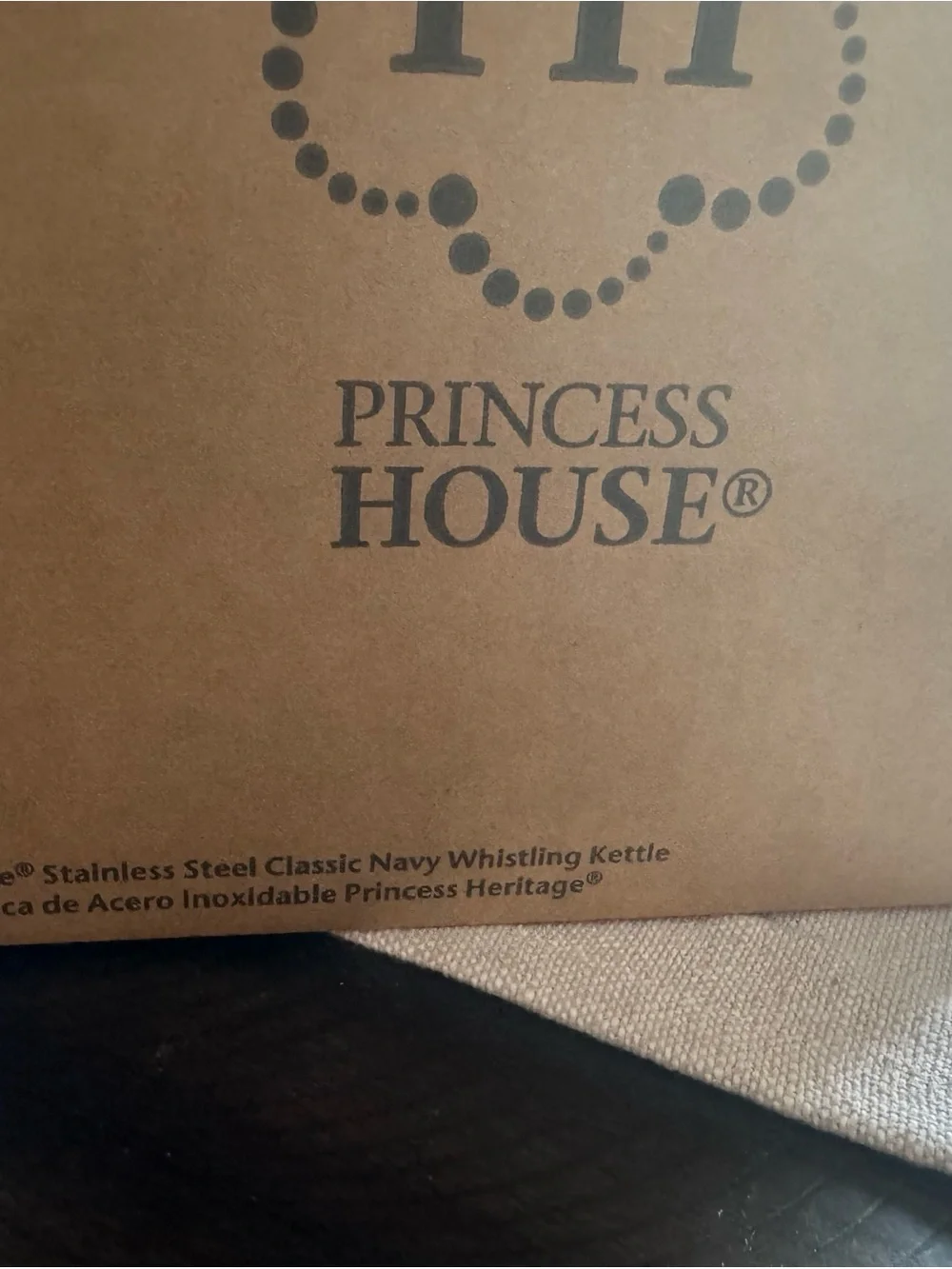 Princess House Navy Blue Whistling Tea Kettle
